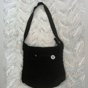 The SaK black crochet crossbody bag